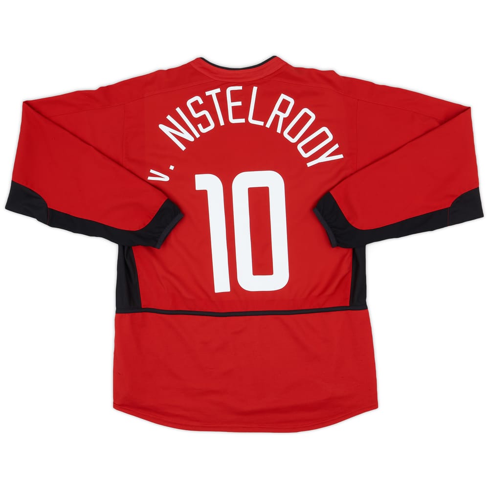 2002-04 Manchester United Home L/S Shirt v.Nistelrooy #10 - 7/10 - (L)
