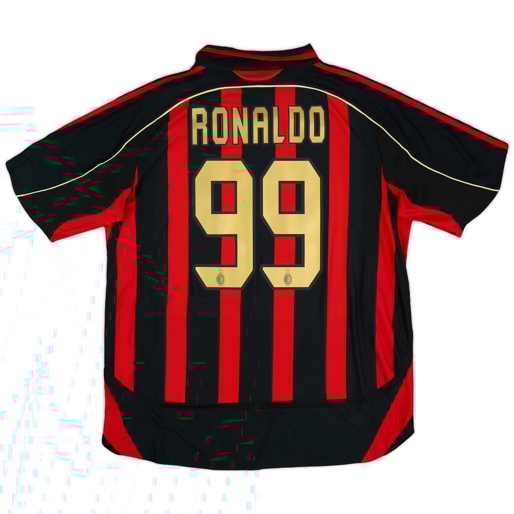 2006-07 AC Milan Home Shirt Ronaldo #99 - 6/10 - (XL)