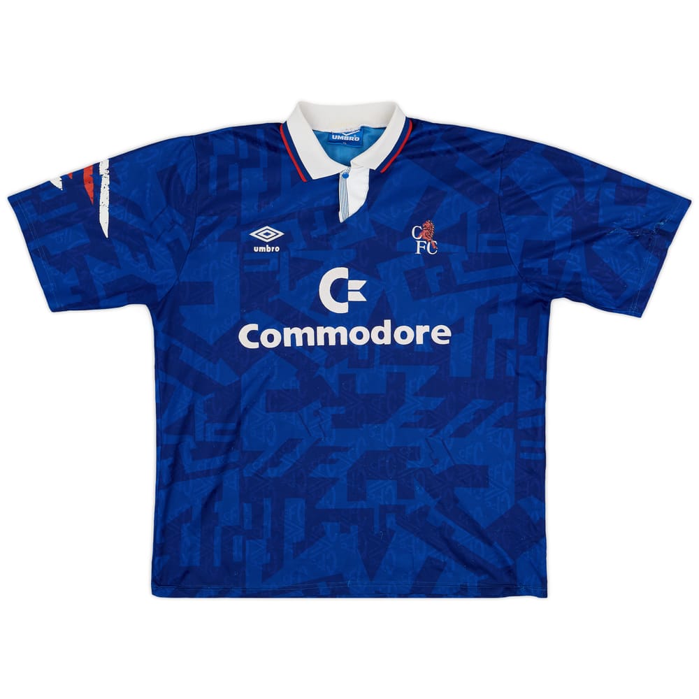 1991-93 Chelsea Home Shirt - 7/10 - (XL)