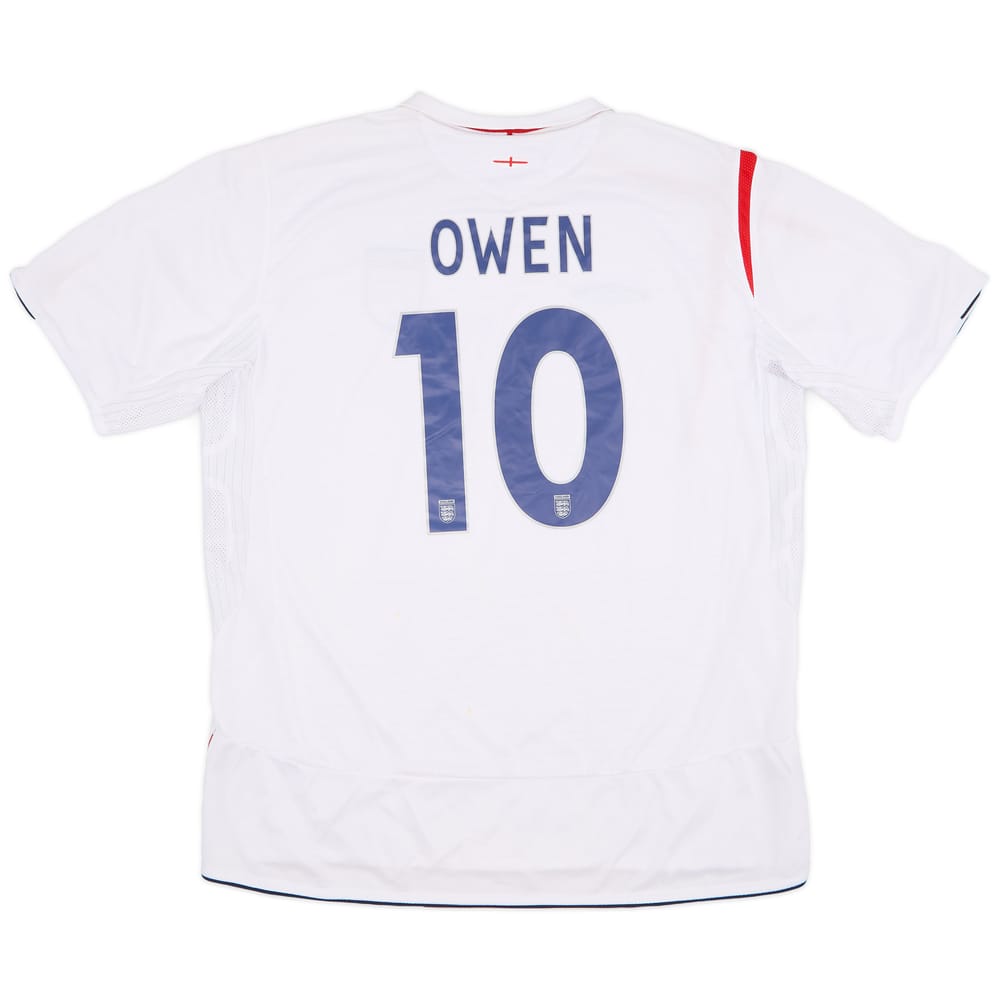 2005-07 England Home Shirt Owen #10 (XXL)