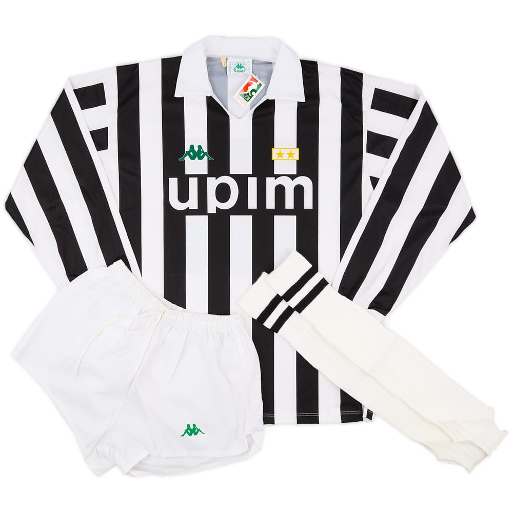 1991-92 Juventus Basic Full L/S Home Kit (L)
