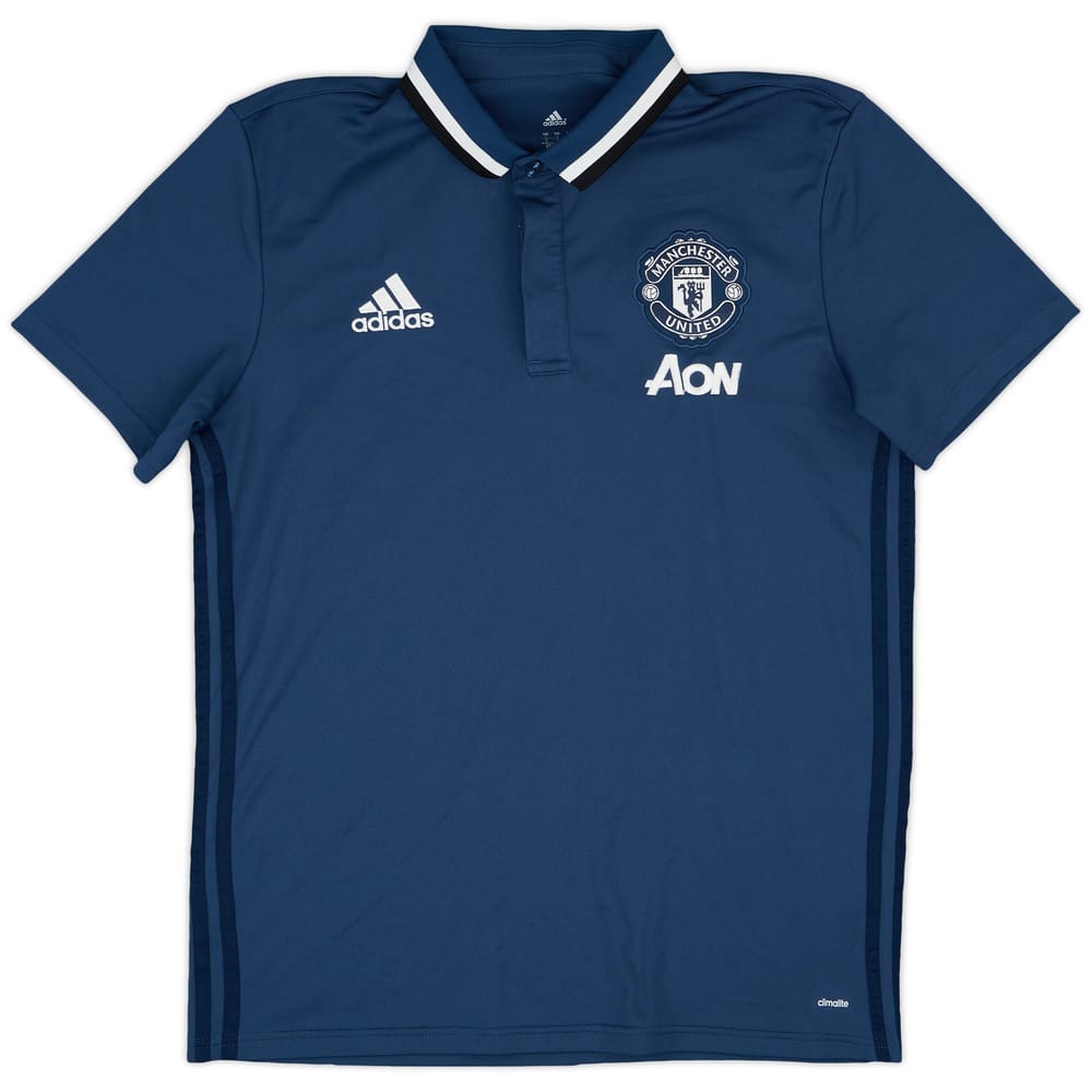 2016-17 Manchester United adidas Polo Shirt - 8/10 - (L)