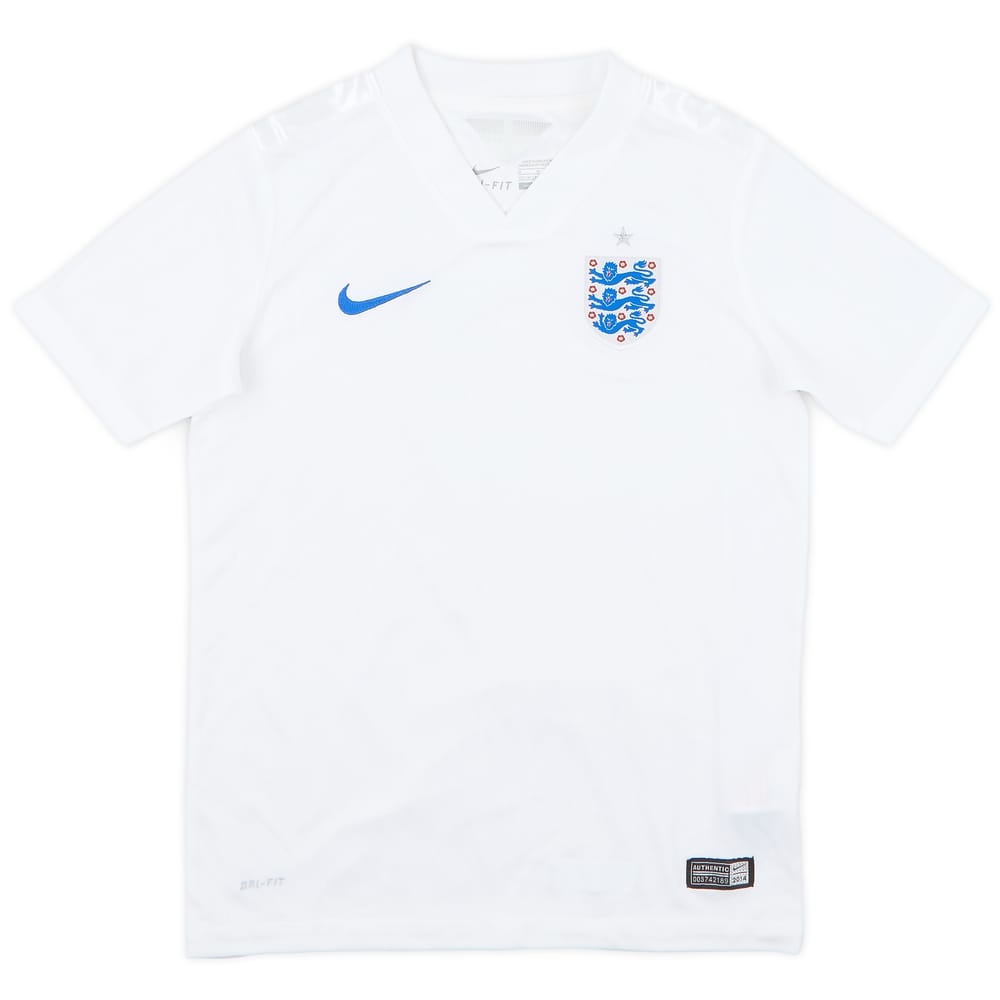 2014-15 England Home Shirt - 9/10 - (M.Boys)