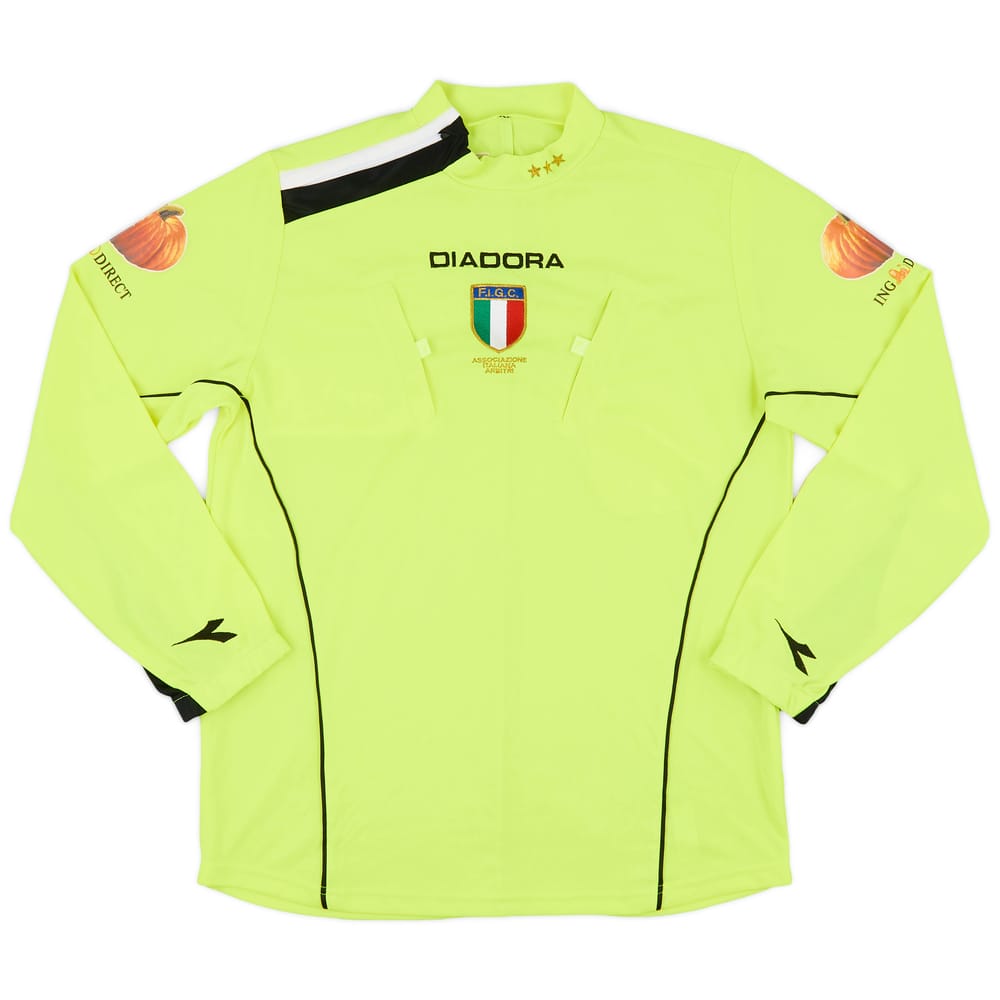 2007-08 Italy Diadora Referee L/S Shirt - 8/10 - (M)