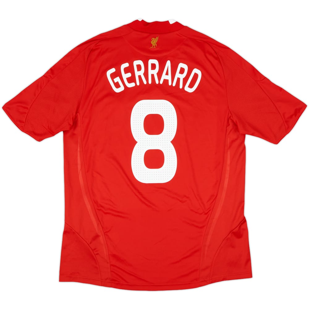 2008-10 Liverpool Home Shirt Gerrard #8 - 9/10 - (L)