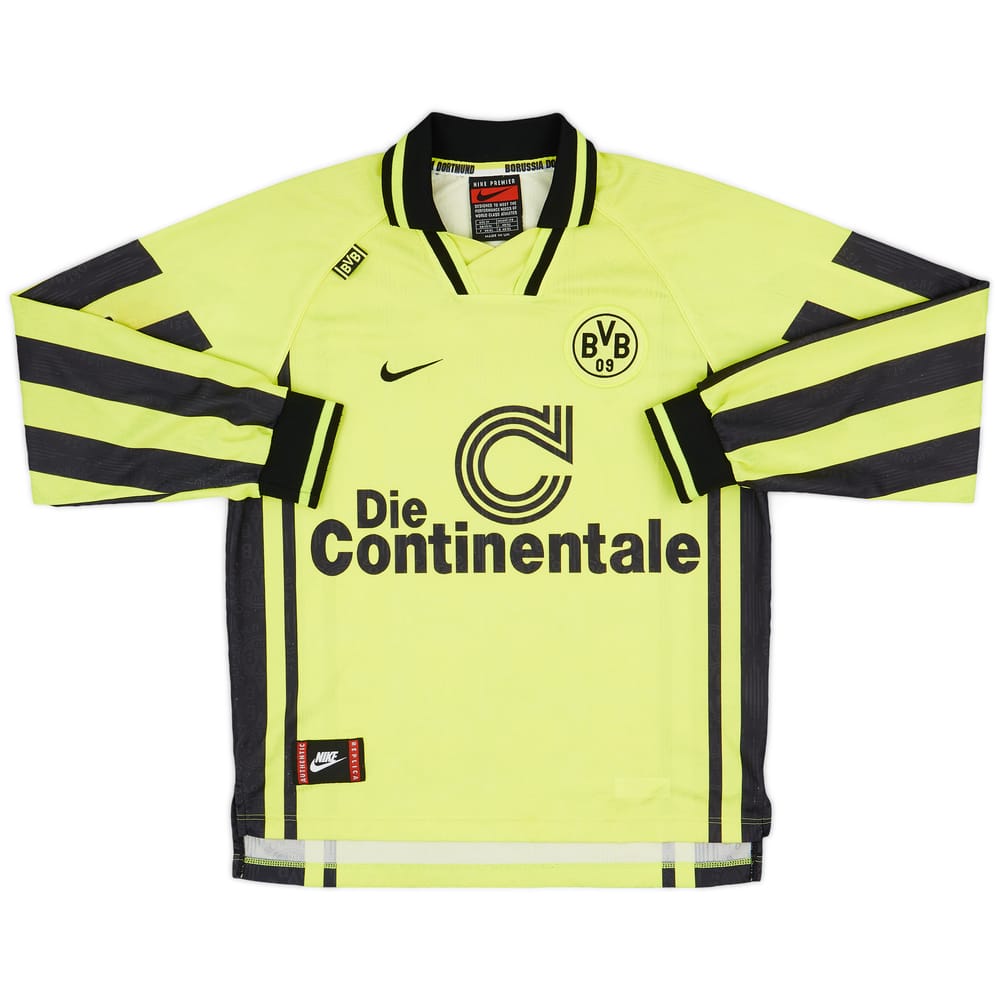 1996-97 Borussia Dortmund Home L/S Shirt - 7/10 - (M)