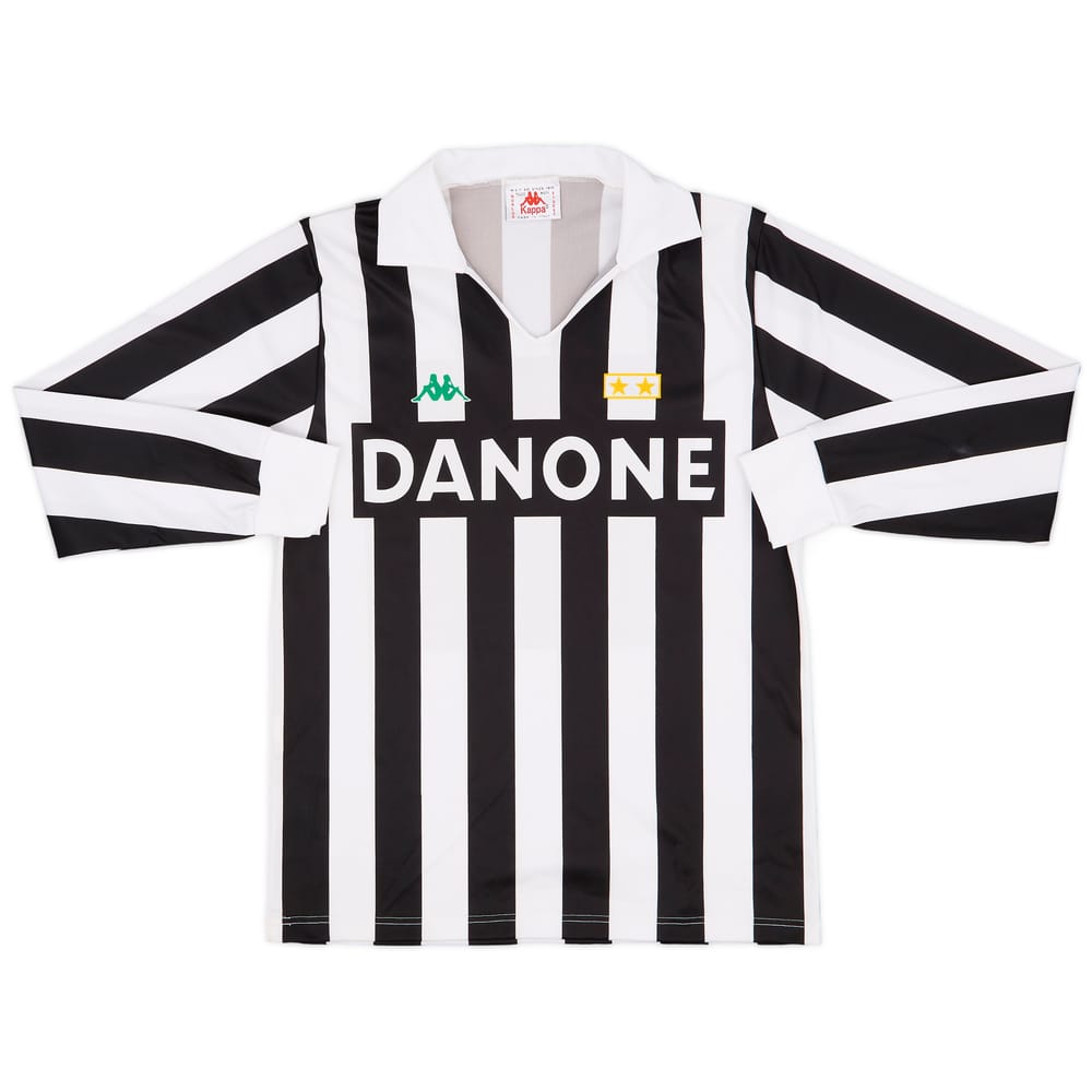 1991-92 Juventus Basic Home L/S Shirt - 9/10 - (M)