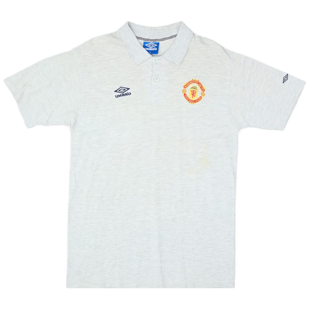 1998-99 Manchester United Umbro Polo Shirt - 9/10 - (M)
