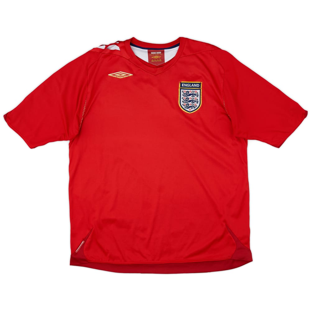 2006-08 England Away Shirt - 5/10 - (XL)