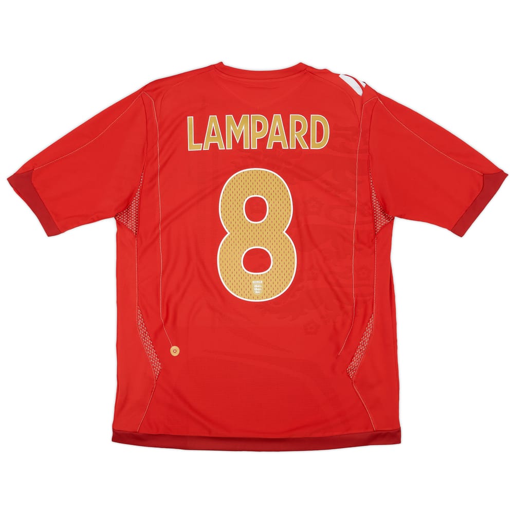 2006-08 England Away Shirt Lampard #8 - 6/10 - (L)