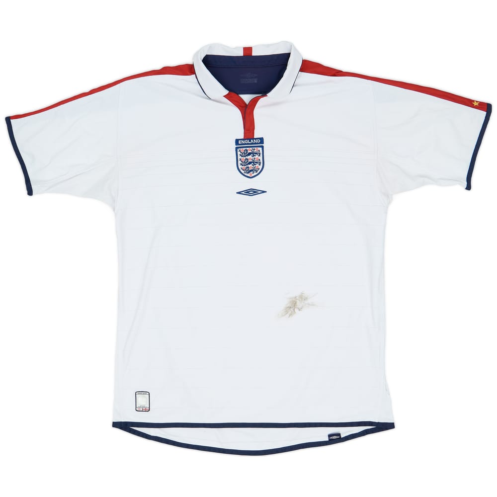 2003-05 England Home Shirt - 5/10 - (XL)