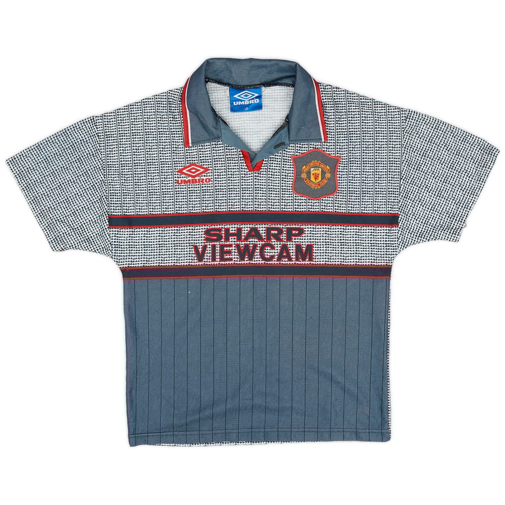 1995-96 Manchester United Away Shirt - 8/10 - (L.Boys)