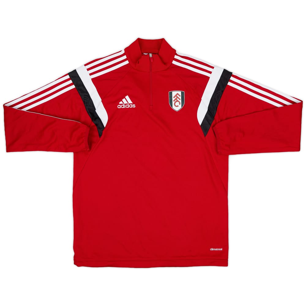 2014-15 Fulham adidas 1/4 Zip Drill Top - 9/10 - (S)