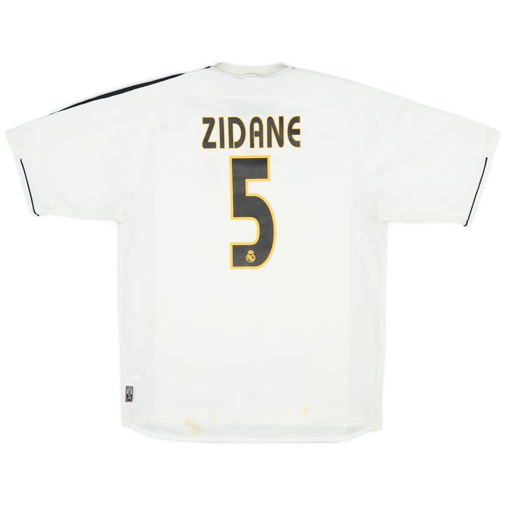 2003-04 Real Madrid Home Shirt Zidane #5 - 5/10 - (M)