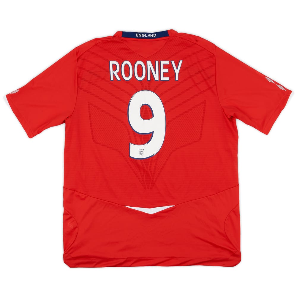 2008-10 England Away Shirt Rooney #9 - 4/10 - (XL)