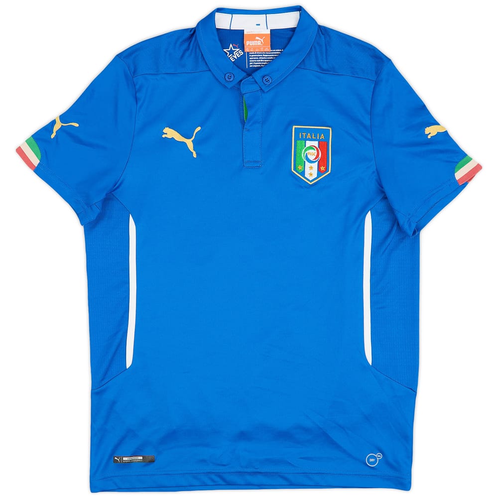 2014-15 Italy Home Shirt - 8/10 - (XL.Boys)