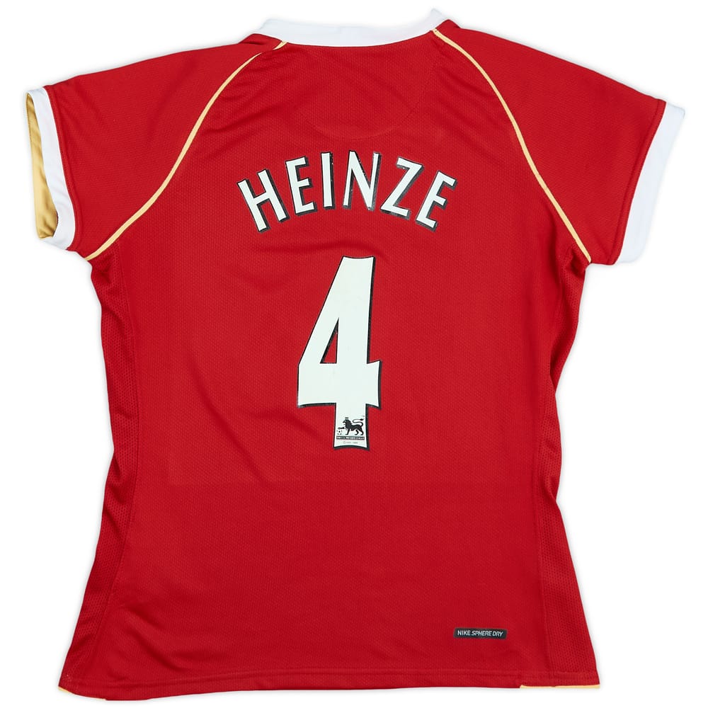 2006-07 Manchester United Home Shirt Heinze #4 - 7/10 - (Women's S)