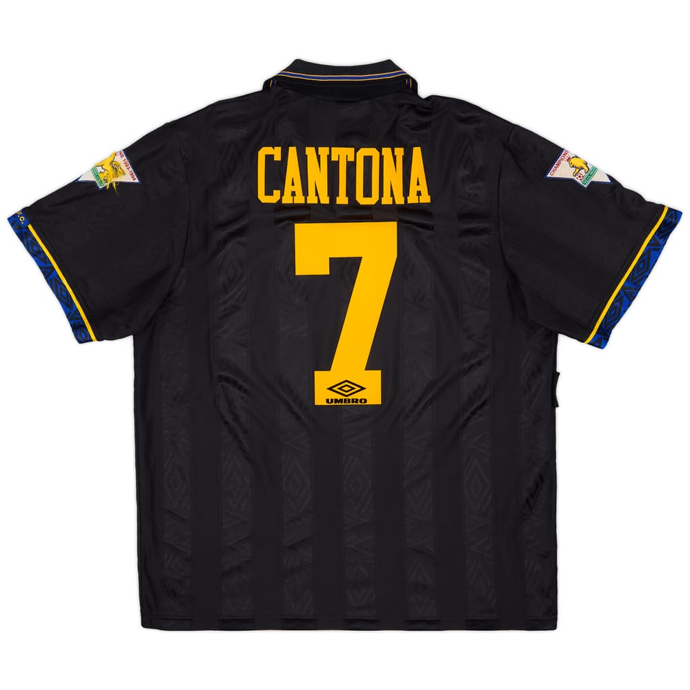 1993-95 Manchester United Away Shirt Cantona #7 - 6/10 - (XL)