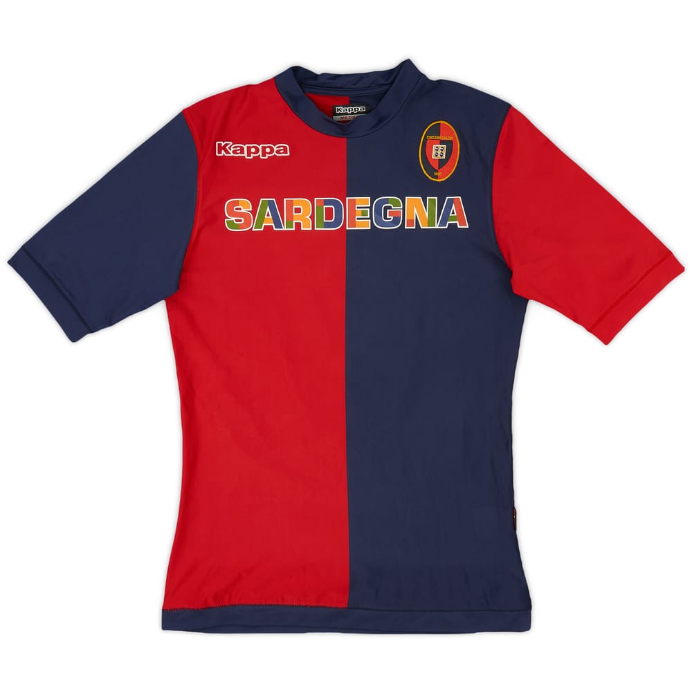 2012-13 Cagliari Home Shirt #6 - 7/10 - (M)