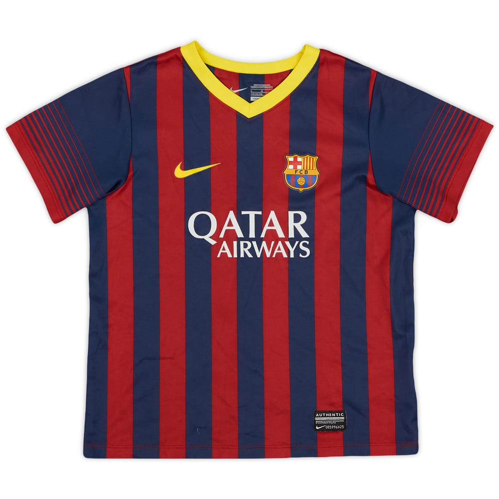 2013-14 Barcelona Home Shirt - 8/10 - (S.Boys)