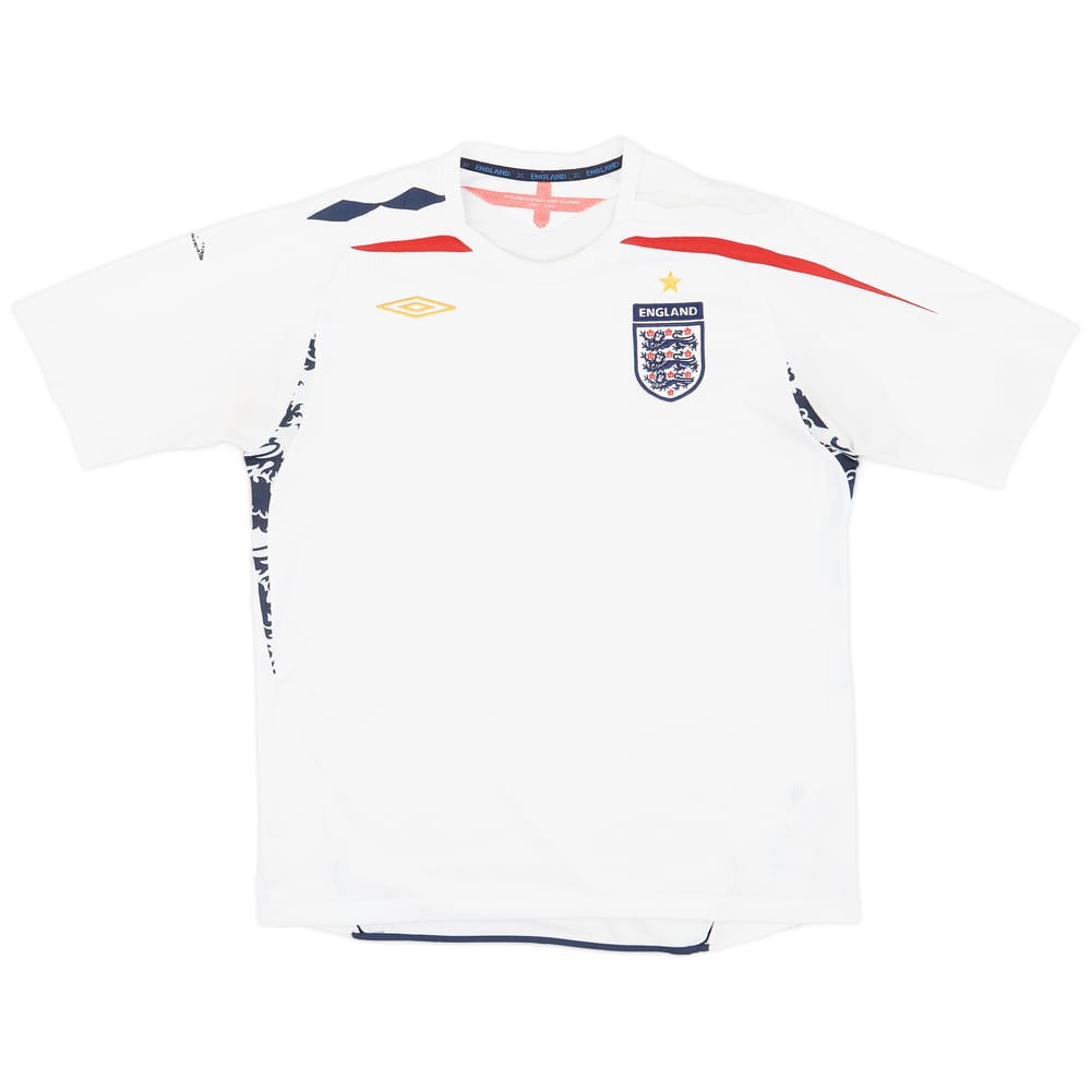 2007-09 England Home Shirt - 5/10 - (XL)