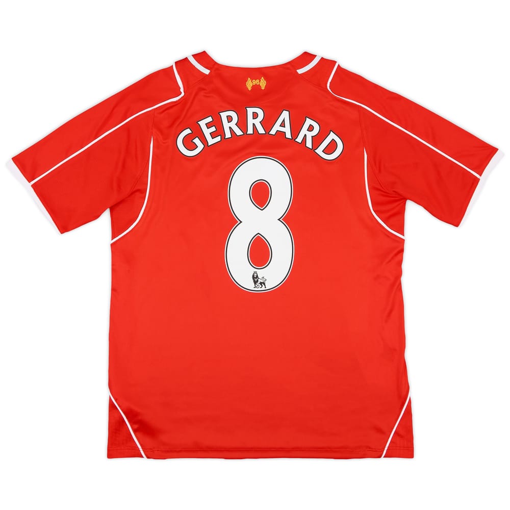 2014-15 Liverpool Home Shirt Gerrard #8 - 8/10 - (S)