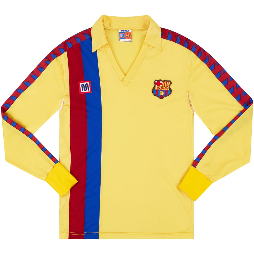 1982-85 Barcelona Away L/S Shirt - 10/10 - XS