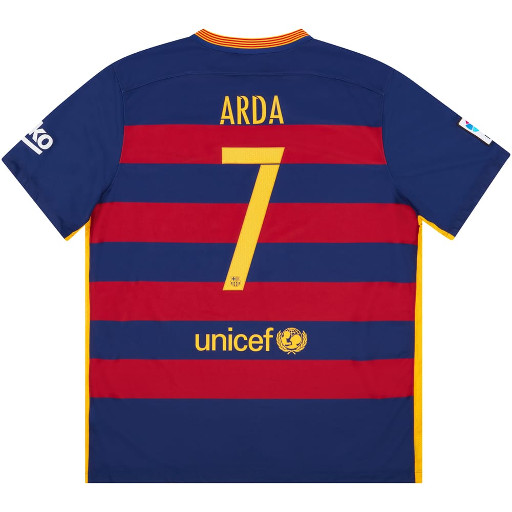 2015-16 Barcelona Home Shirt Arda #7 XL