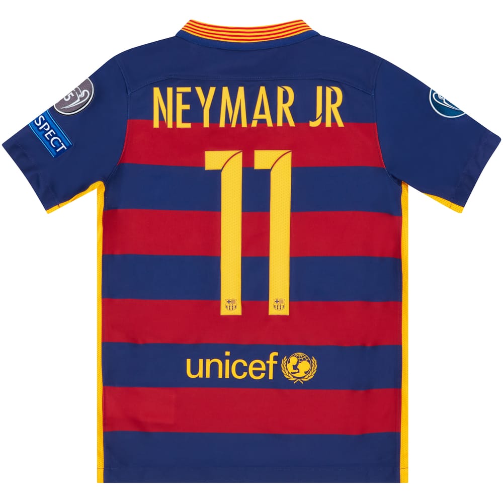2015-16 Barcelona Home CL Shirt Neymar Jr #11 KIDS