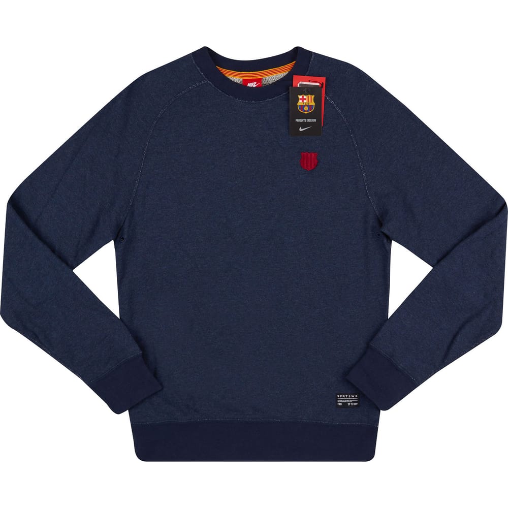 2015-16 Barcelona Nike Crew Sweat Top
