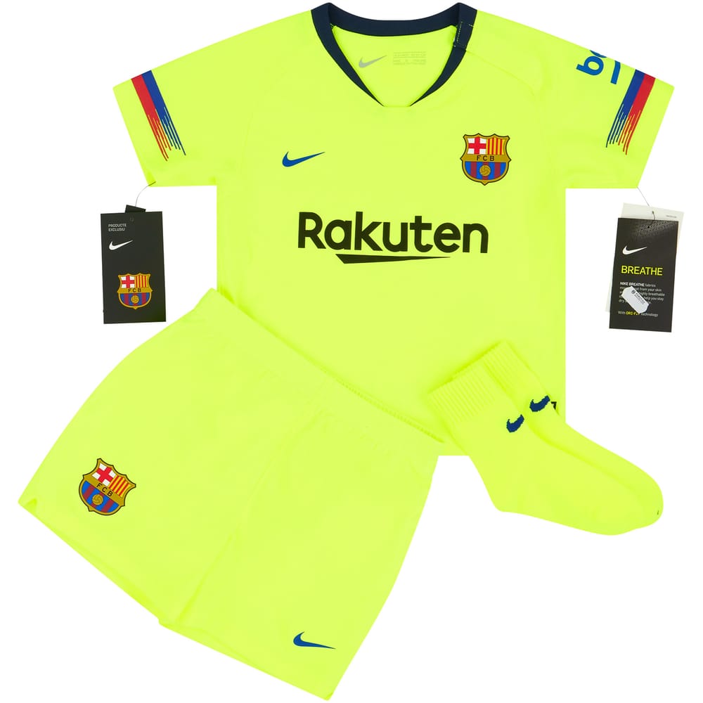 2018-19 Barcelona Away Full Kit - NEW - BABY