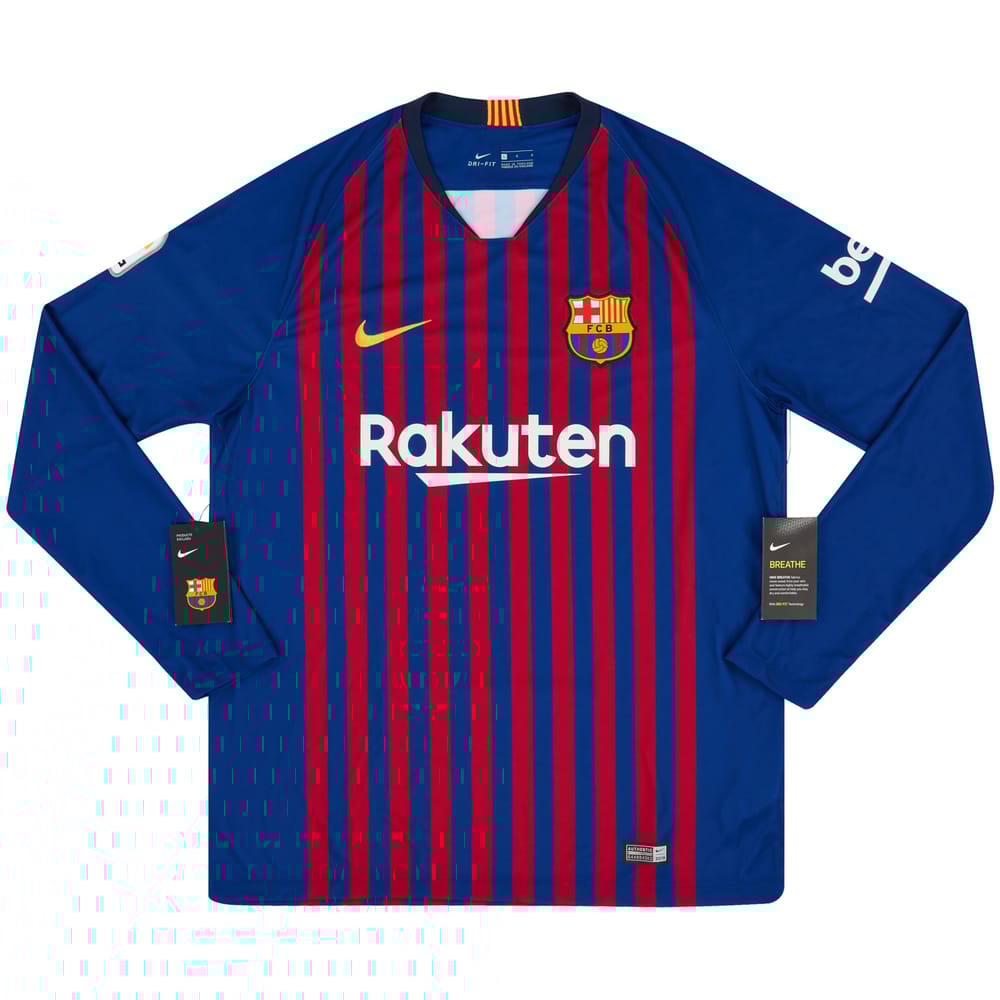 2018-19 Barcelona Home L/S Shirt