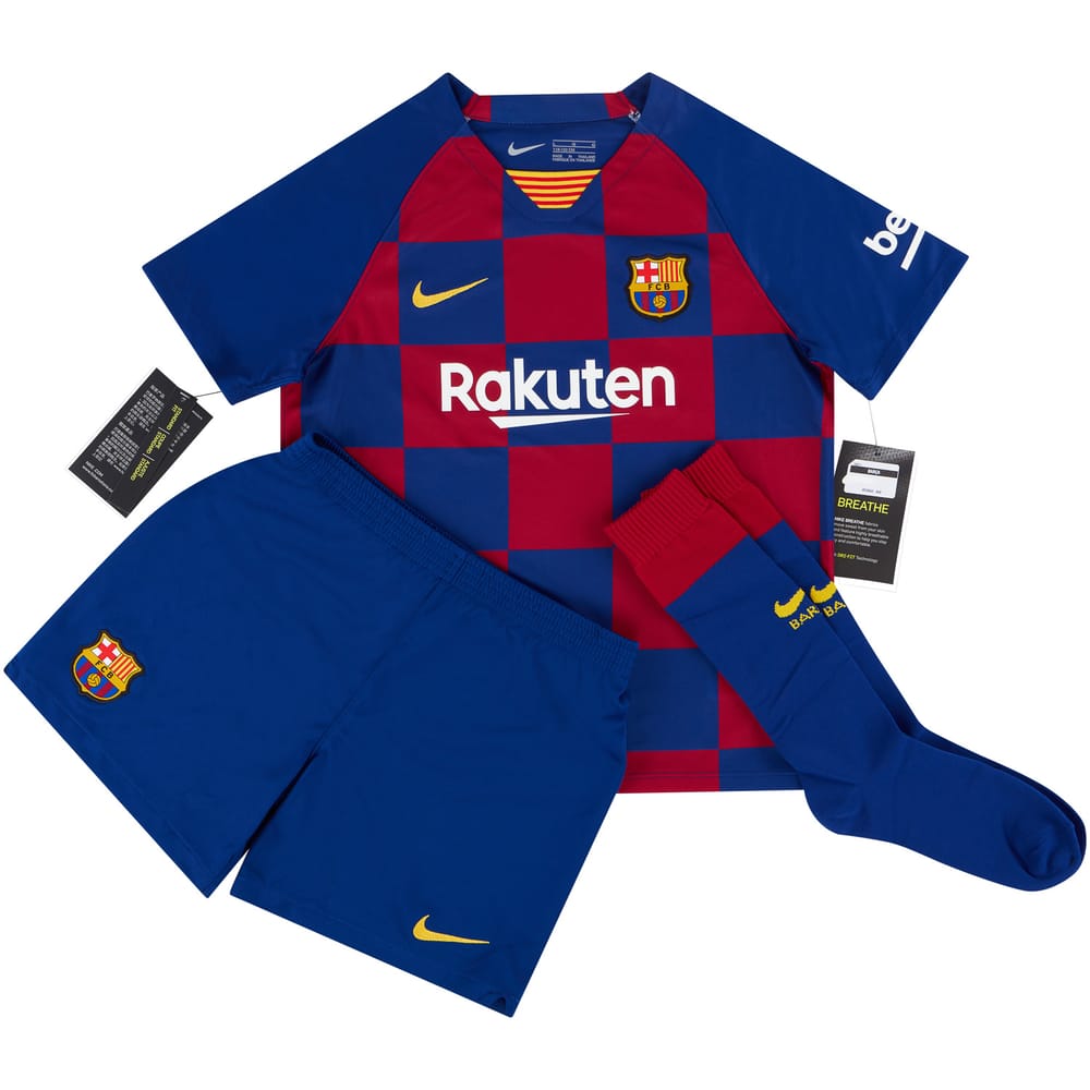2019-20 Barcelona Home Full Kit Messi #10 Little Kids