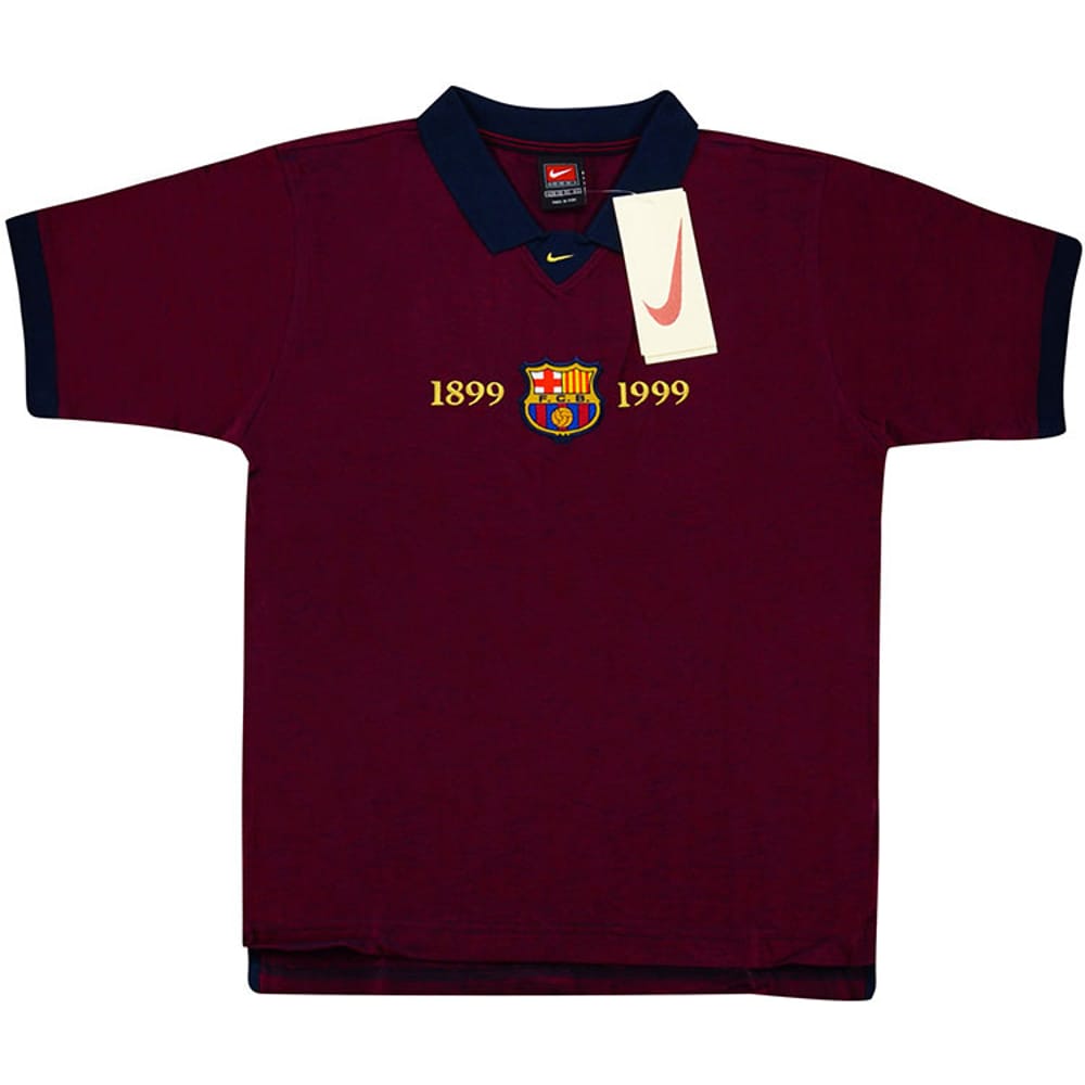 Nike FC Barcelona Lサイズ 1999 100thオリジナル Amazon | 1999 Barcelona Centennial Home Shirt (Abelardo 5