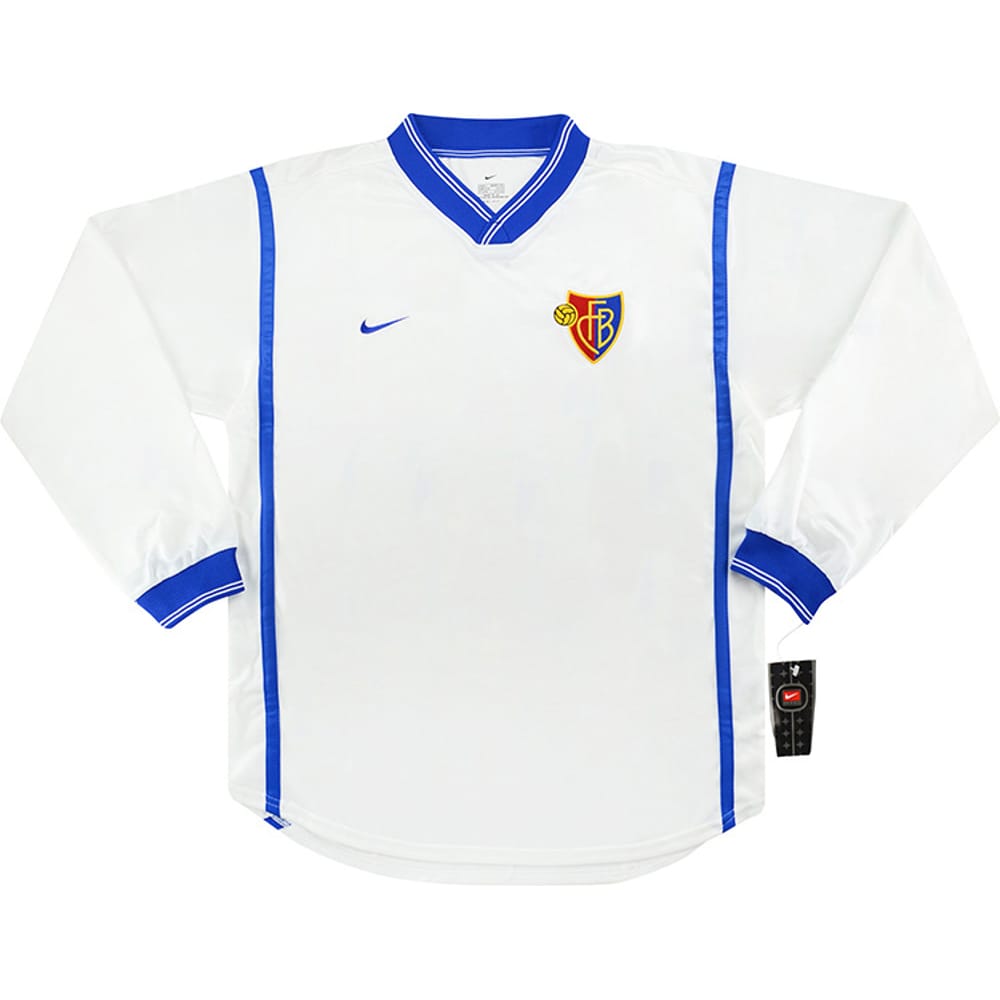 1999-01 FC Basel Player Issue Away L/S Shirt - NEW