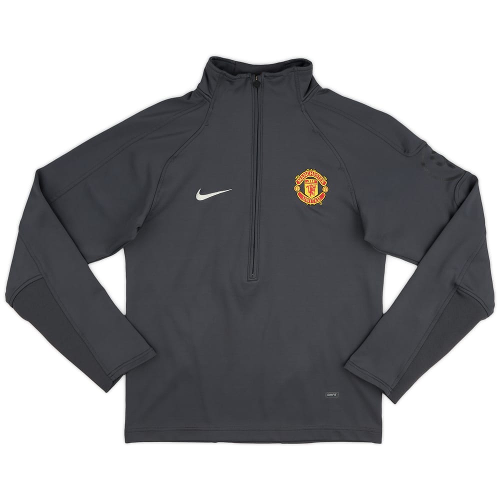 2005-06 Manchester United Nike 1/2 Zip Training Top - 6/10 - (S)