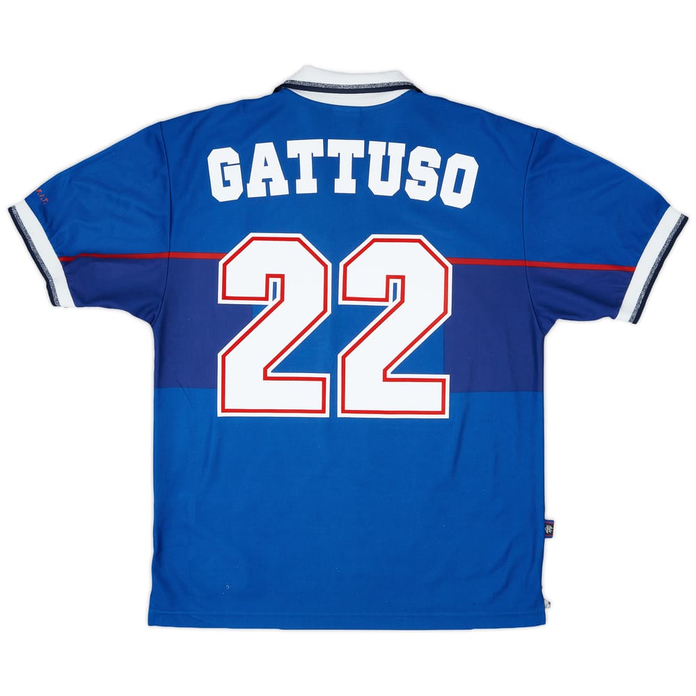1997-99 Rangers Home Shirt Gattuso #22 - 9/10 - (M)