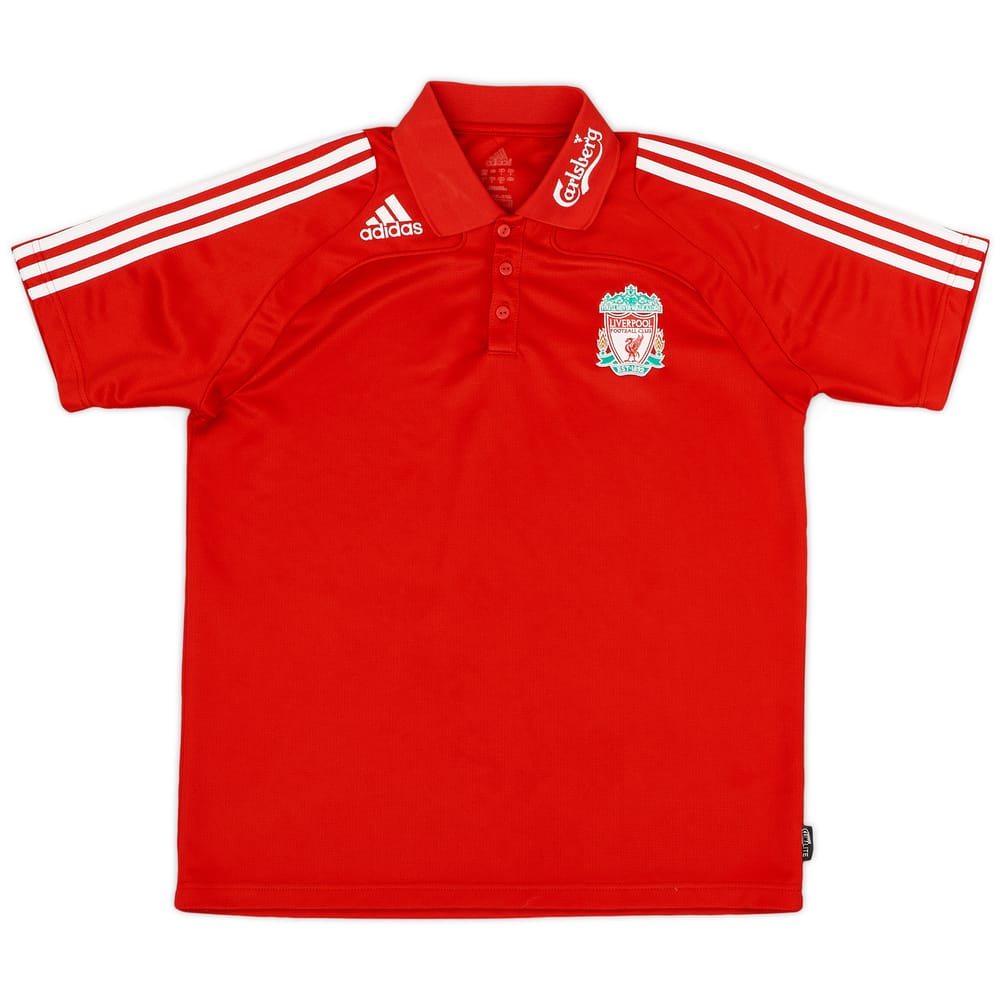 2008-09 Liverpool adidas Polo Shirt - 9/10 - (L)