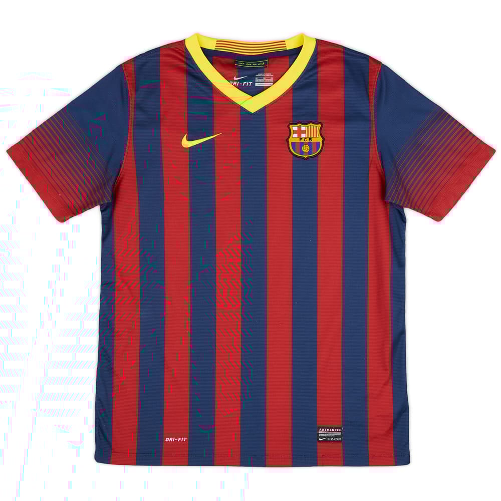 2013-14 Barcelona Home Shirt - 8/10 - (XL.Boys)