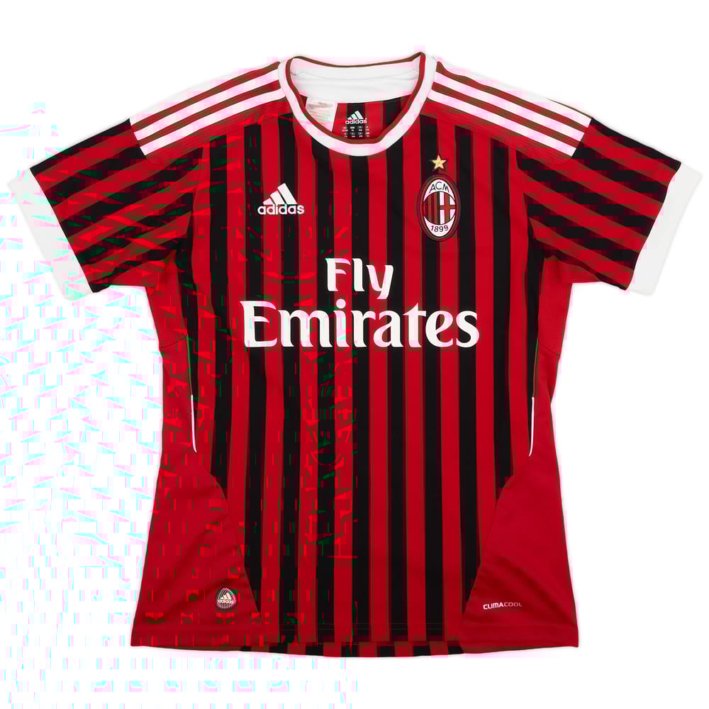 2011-12 AC Milan Home Shirt - 8/10 - (XL.Boys)