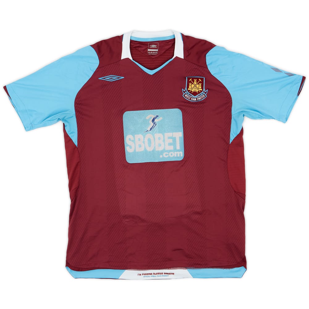 2008-09 West Ham Home Shirt - 5/10 - (L)