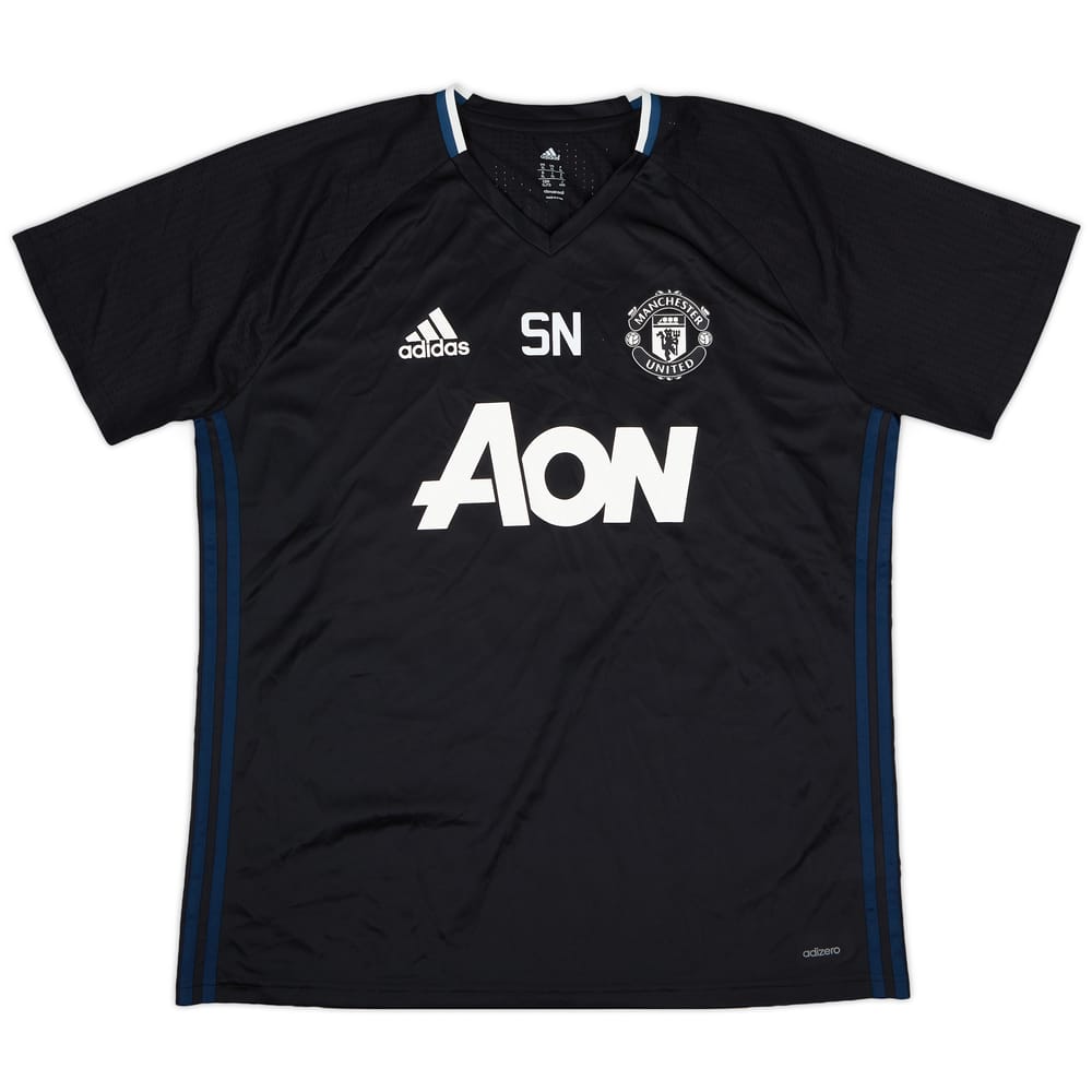 2016-17 Manchester United adidas Staff Issue Training Shirt 'SN' - 9/10 - (XL)