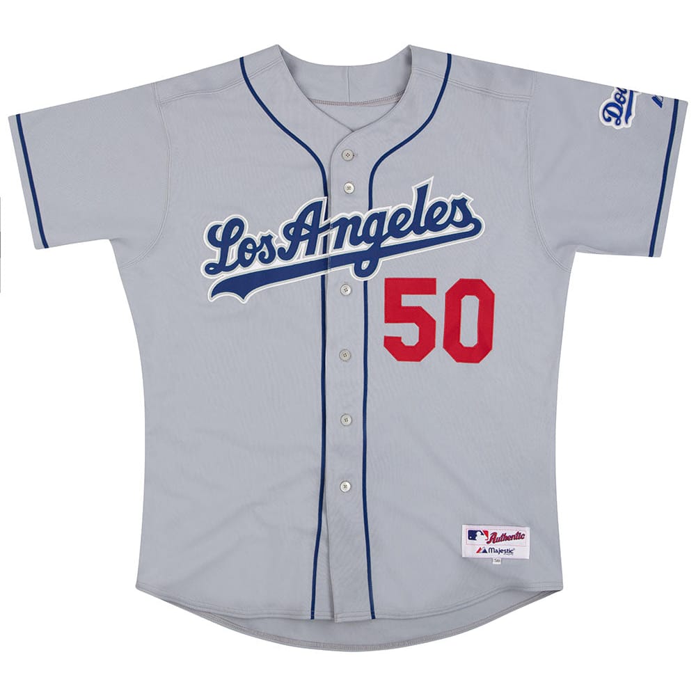 2006 LA Dodgers Stults #50 Authentic Majestic Jersey (Away) XXL