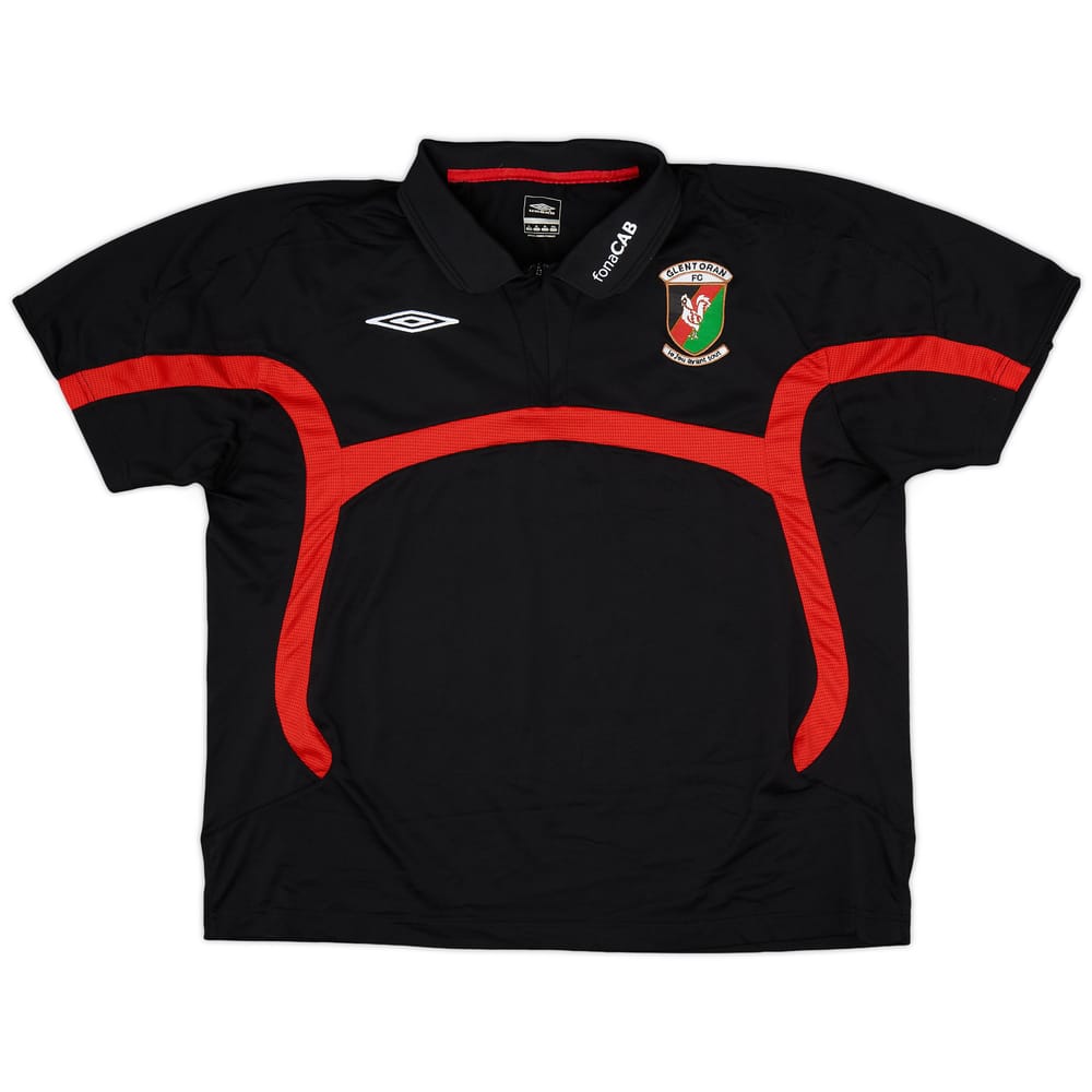 2010-11 Glentoran Umbro 1/4 Zip Polo Shirt - 8/10 - (XL)