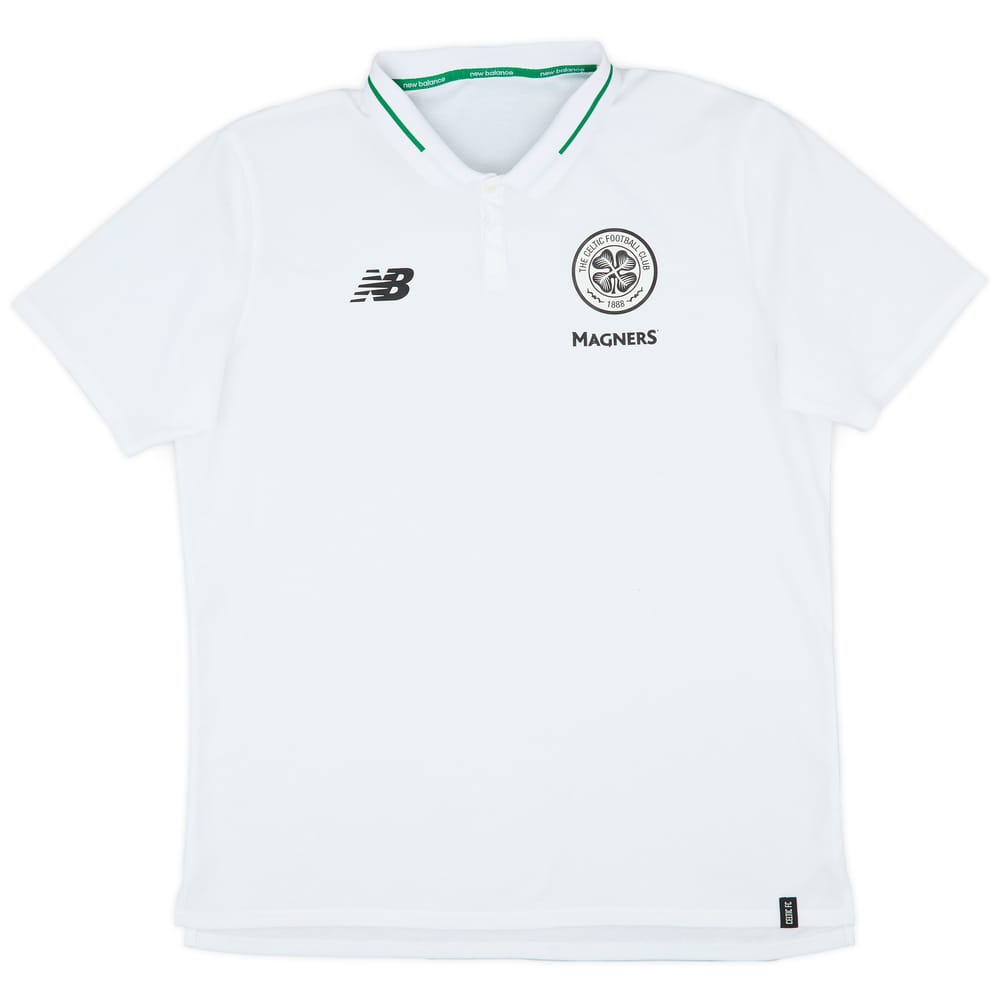 2018-19 Celtic New Balance Polo Shirt - 8/10 - (L)