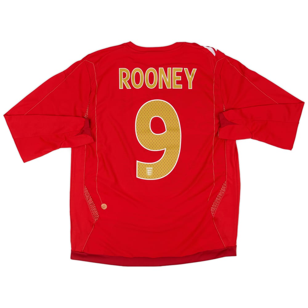 2006-08 England Away Shirt Rooney #9 - 9/10 - (L)