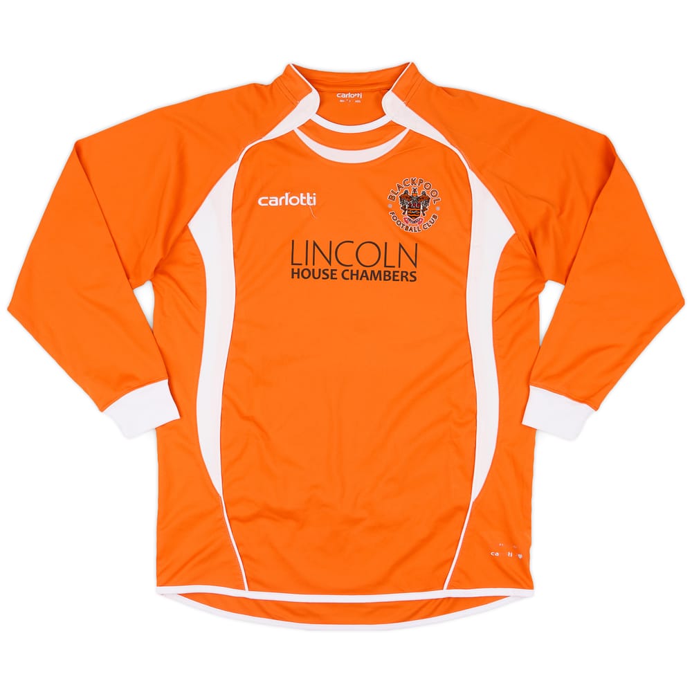2007-09 Blackpool Home L/S Shirt - 7/10 - (L)