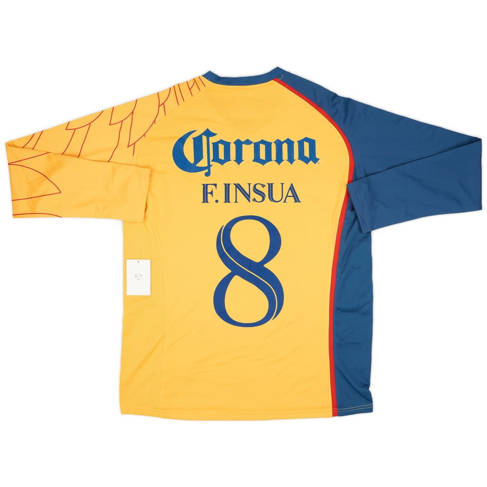 2007-08 Club America Home L/S Shirt F. Insua #8 (L)