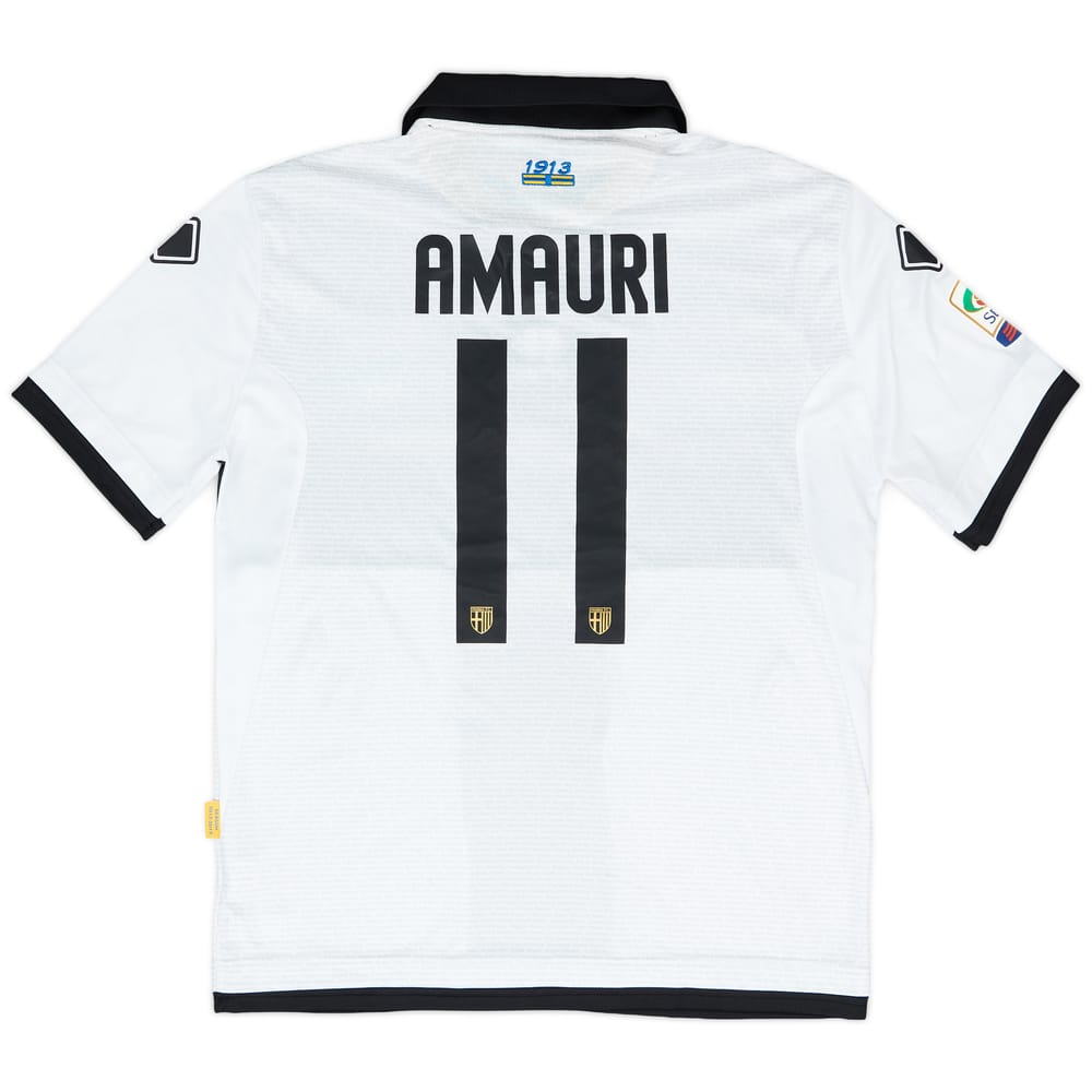 2012-13 Parma Match Issue Home Shirt Amauri #11