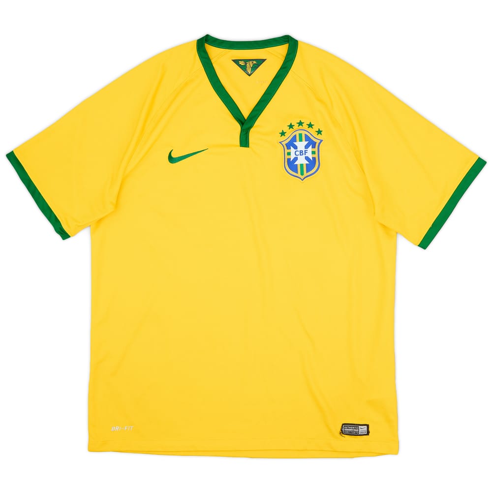 2014-15 Brazil Home Shirt - 8/10 - (L)